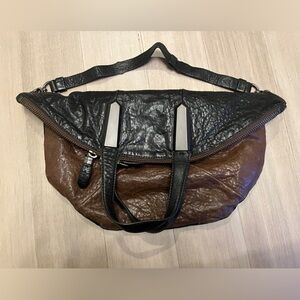 Or Yany Black & Brown Leather Purse-Excellent Condition